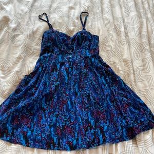 Ocean Blue dress with adjustable strap’s